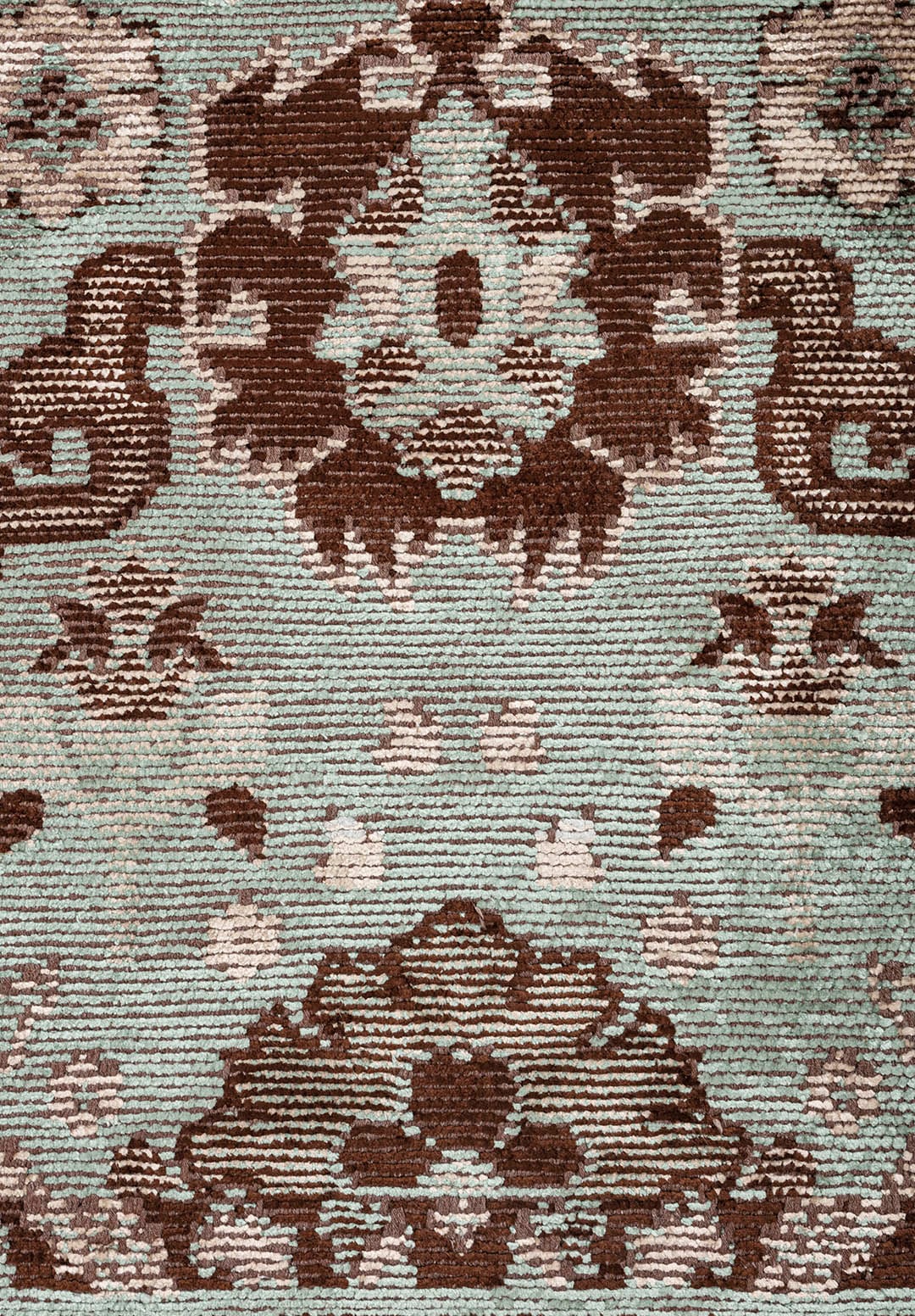 Evangeline River Green - Dark Brown Rug