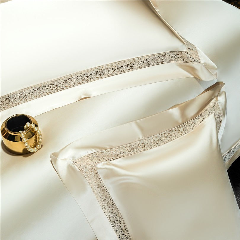 Willa Gold Modern Egyptian Cotton Satin Bedding Set