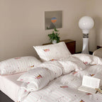 Kitty Stripe Dots Bedding Set