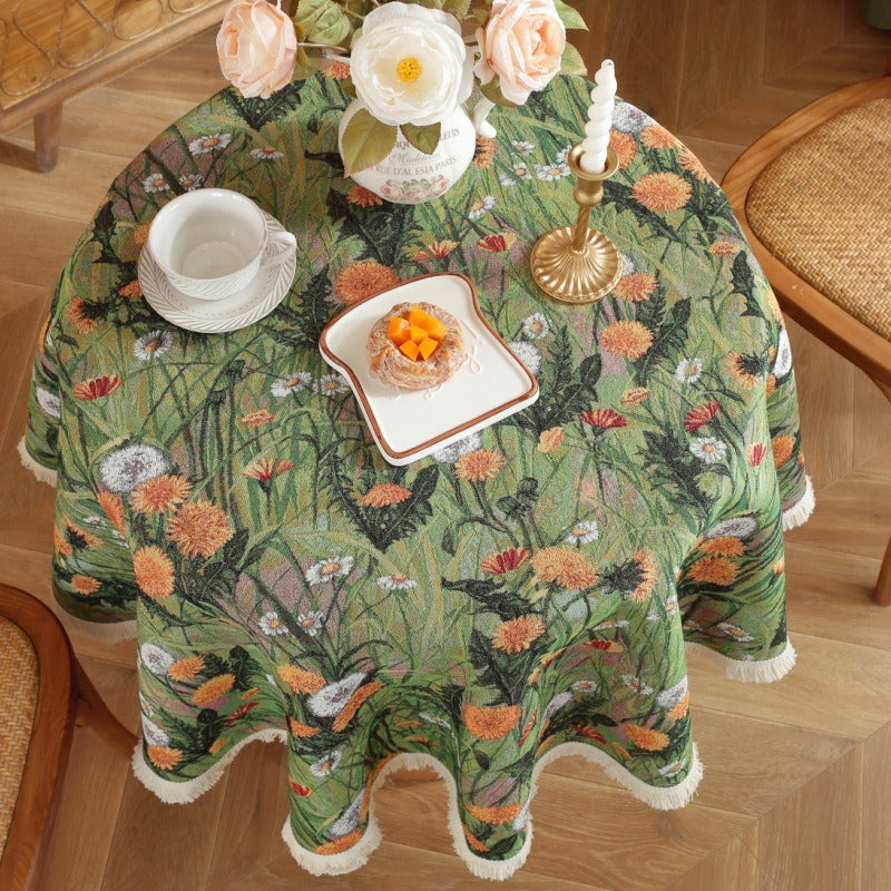 Spring Garden Round Tablecloth