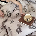 Zen Mind Ink Floral Bedding Set