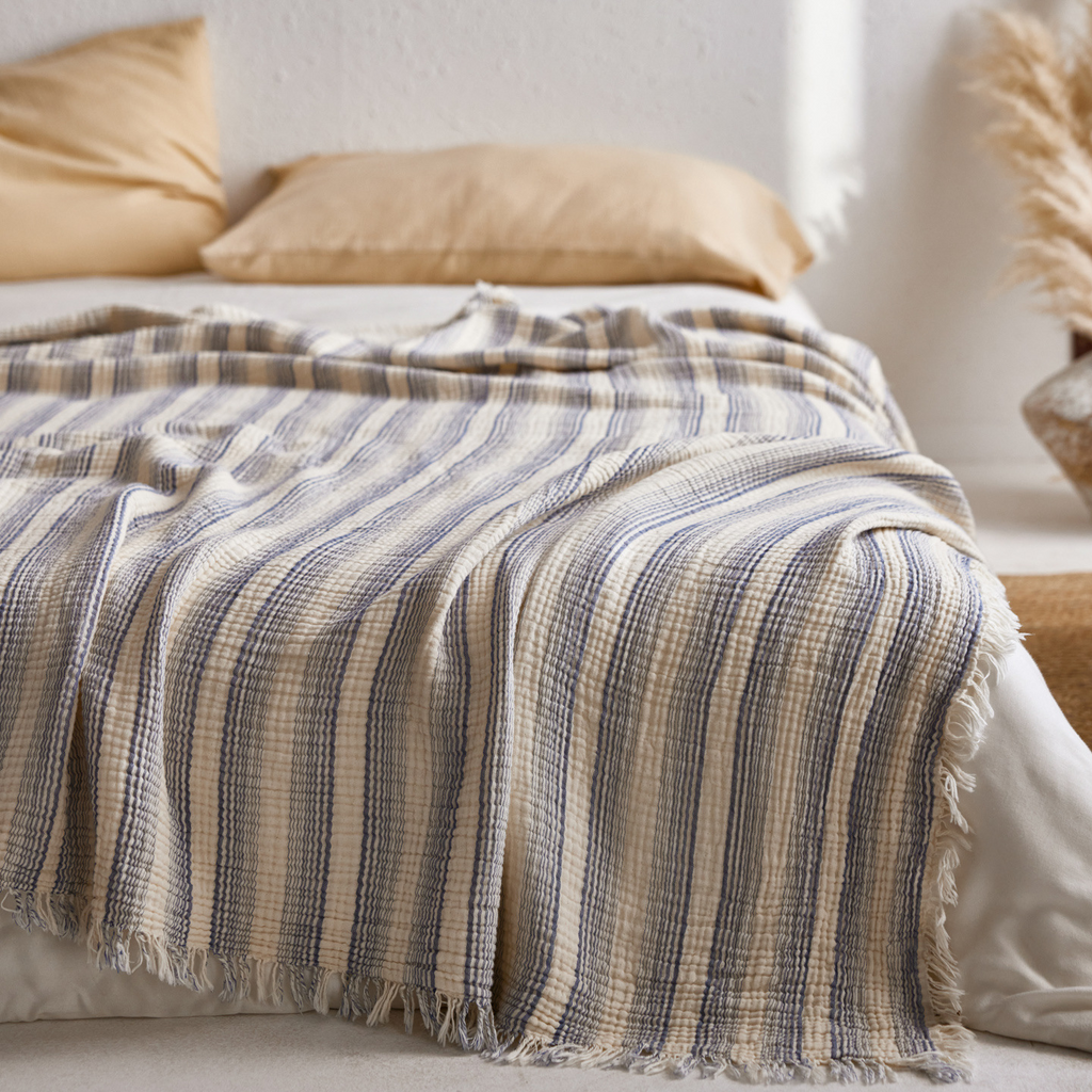 Woven Stripe Throw Blanket