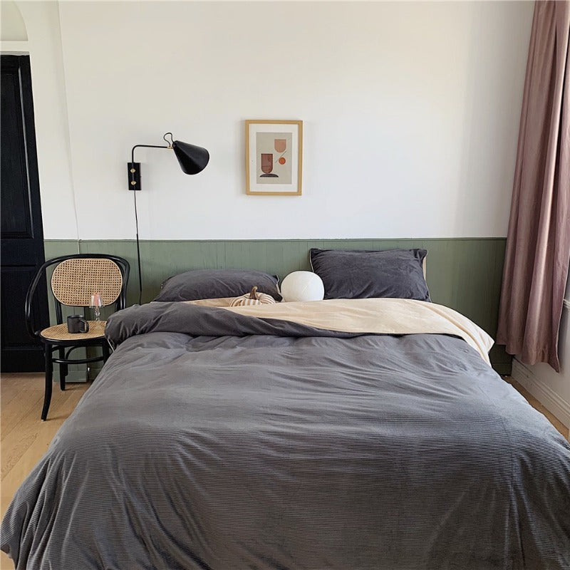 Warm Texture Bedding Set