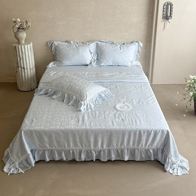 Vivian Bow Jacquard Bedding Set