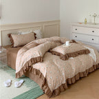 Frilly Floral Bedding Set