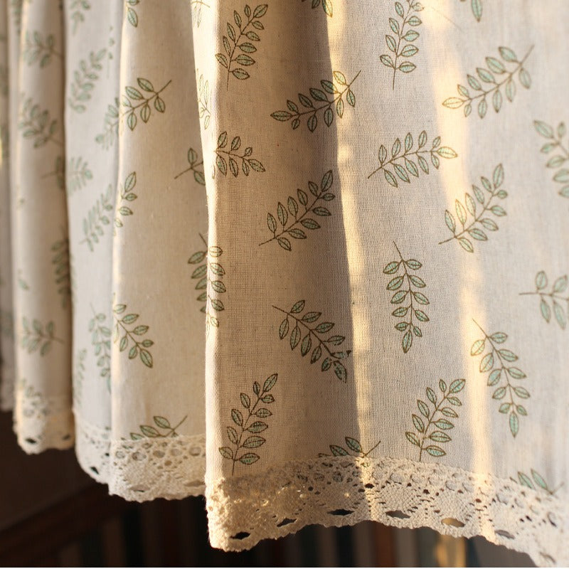 Countryside Leave Cabinet Curtain