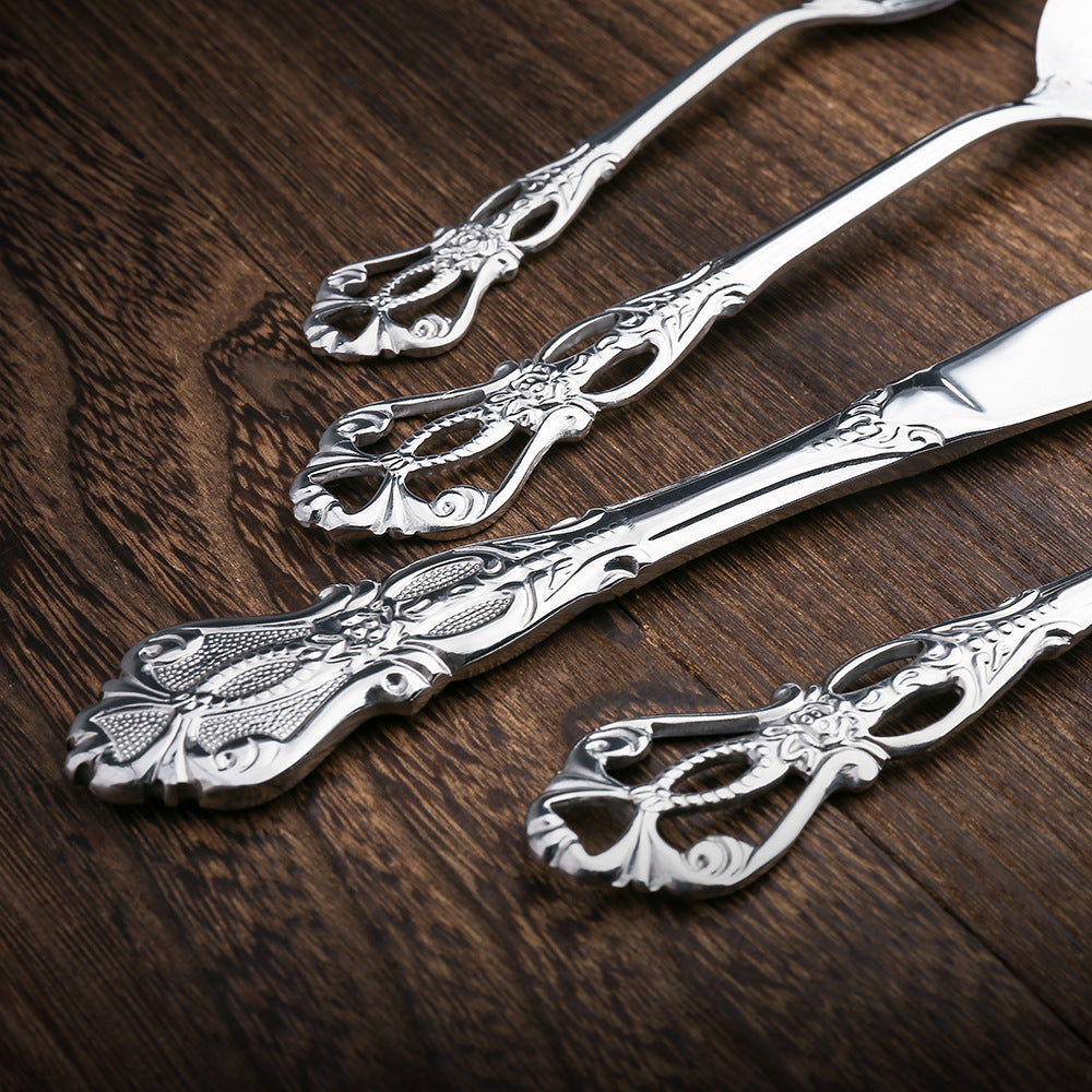 Dalia Silver Baroque Stainless Steel Cutlery Set