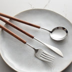 Warm Wood Handled Flatware