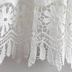 Royal White Lace Cabinet Curtain