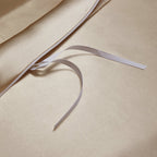 Solenne Opaline Gold Openwork Trim Luxury Pure Mulberry Silk Bedding Set