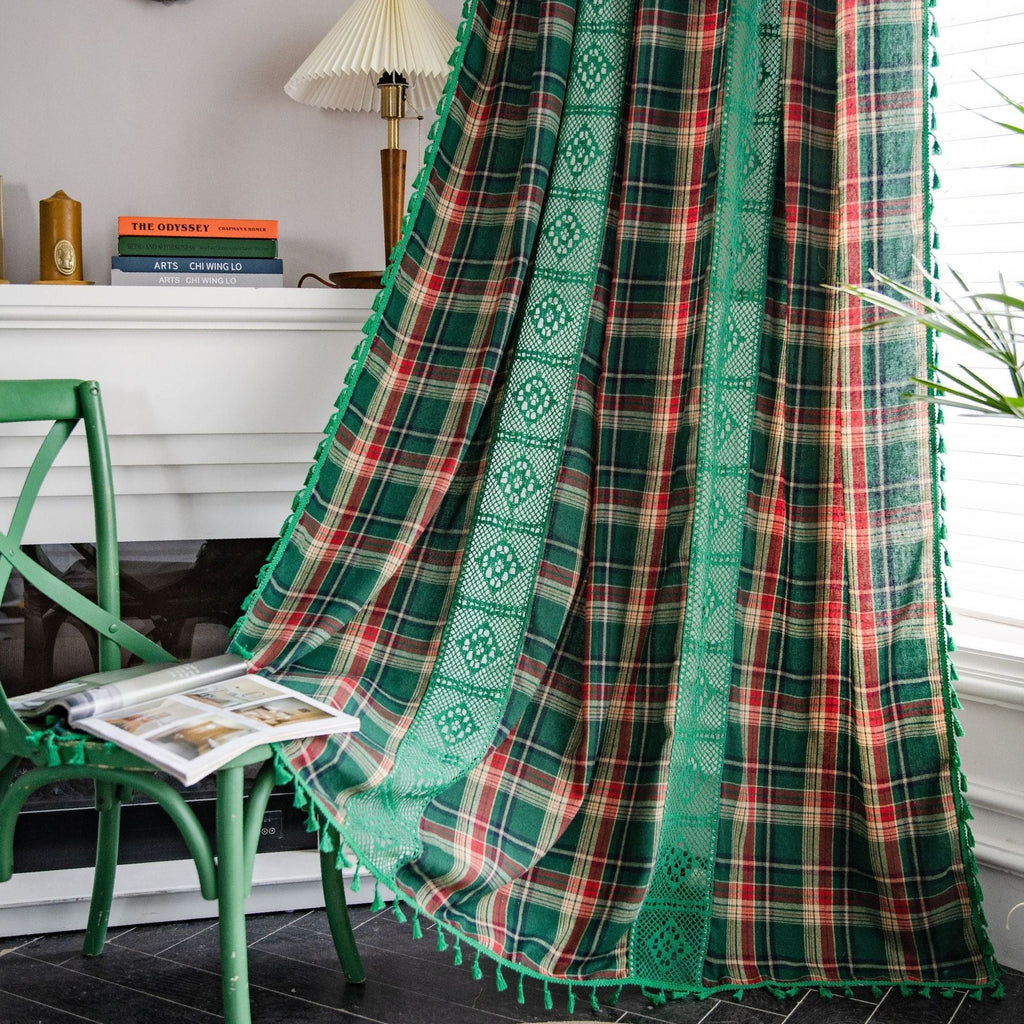 Tartan Lace Curtain
