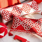 Crimson Knot Cushion Collection