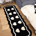 Retro Heart Scalloped Rug