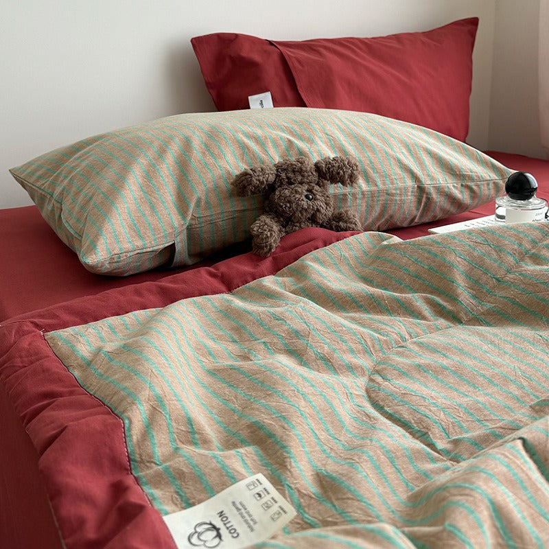 ColourPop Stripe Summer Quilted Blanket