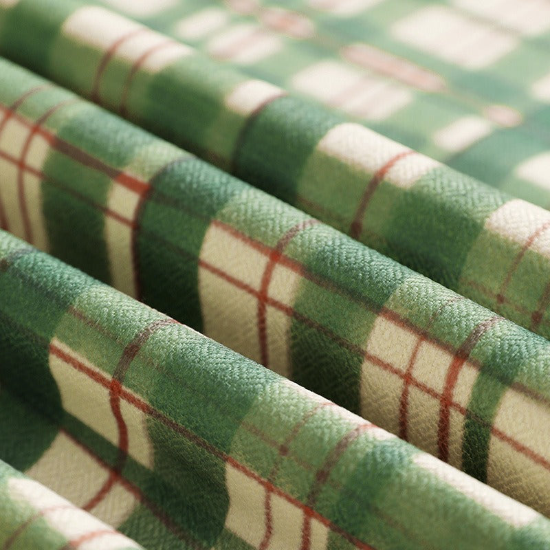 Moss Plaid Tablecloth