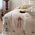 Wildflower Knot Linen Cotton Bedding Set