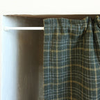 Green Tartan Cabinet Curtain