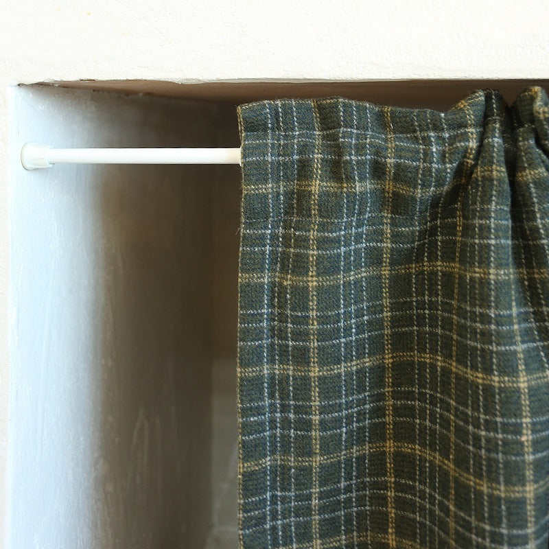 Green Tartan Cabinet Curtain