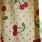 Vintage Cherry Lace Cabinet Curtain