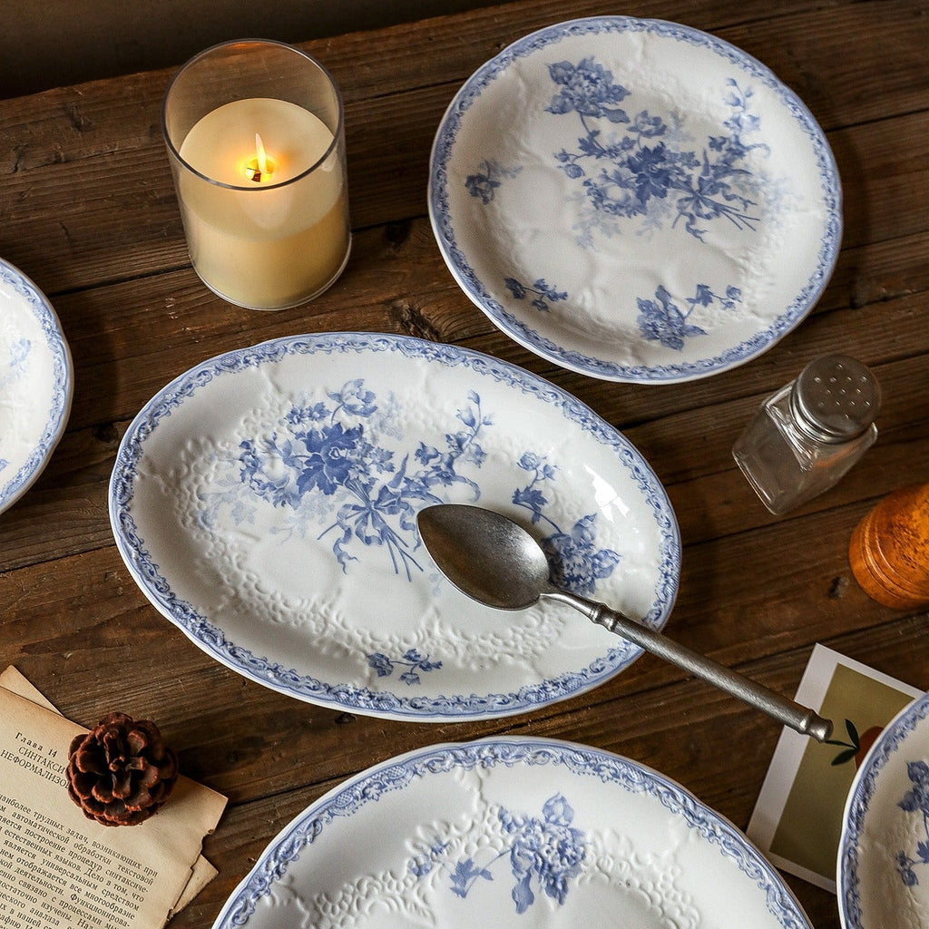 Delft Blue Bouquet Plate