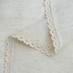 Line Linen Round Tablecloth