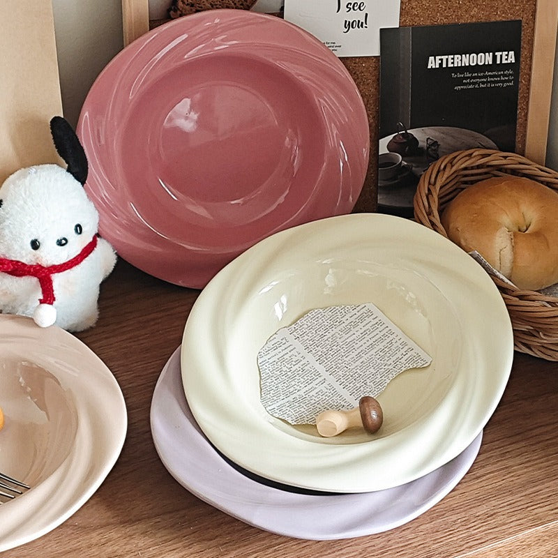 Floral Rose Plate Set