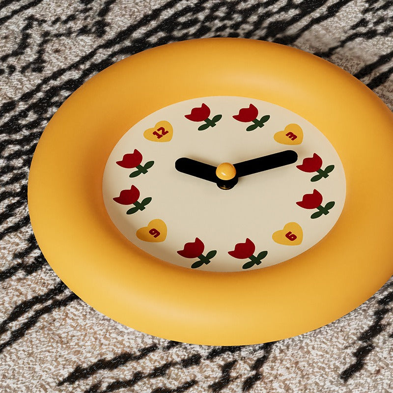 Tulip Puff Pendulum Clock
