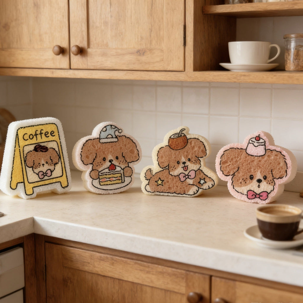 Cafe Puppy Dish Sponge Set