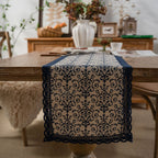 Natural Scroll Table Runner