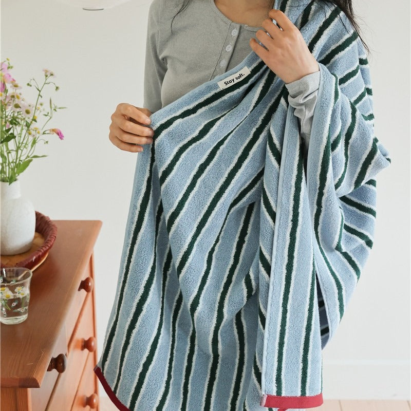 Retro Cafe Stripe Towel