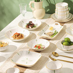 Spring Leaves Dinnerware Set