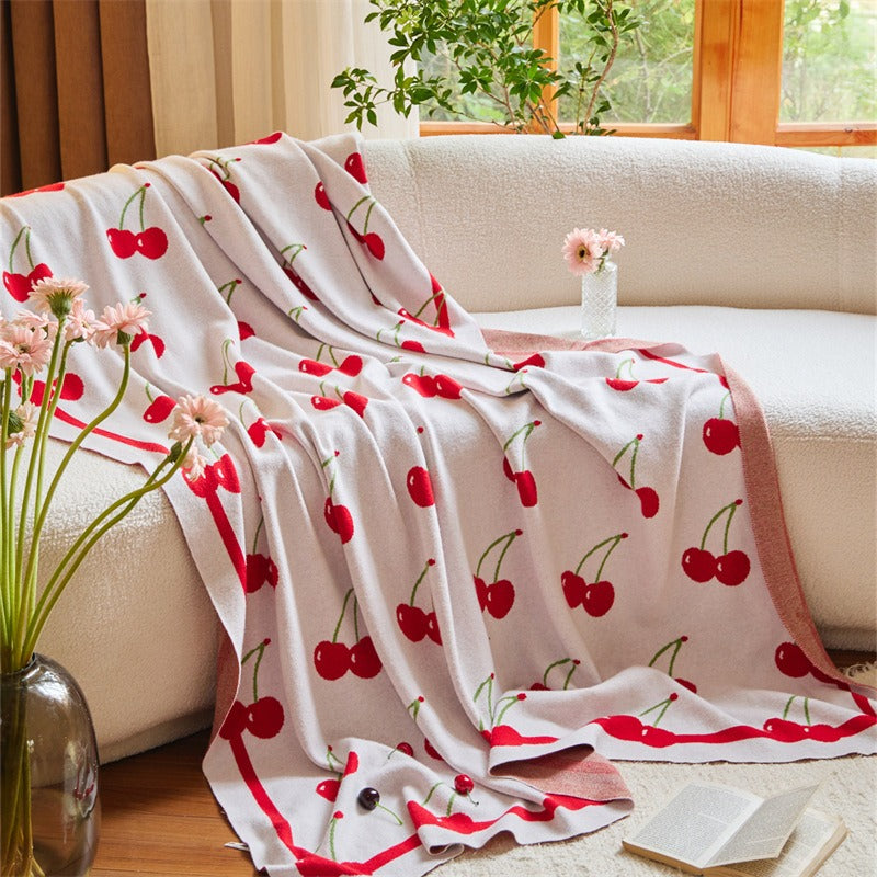 Cherry Blanket & Cushion