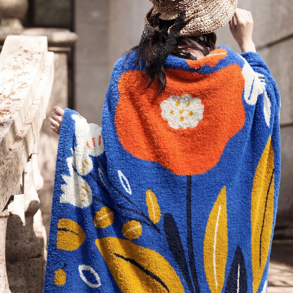 Midnight Bloom Dream Throw