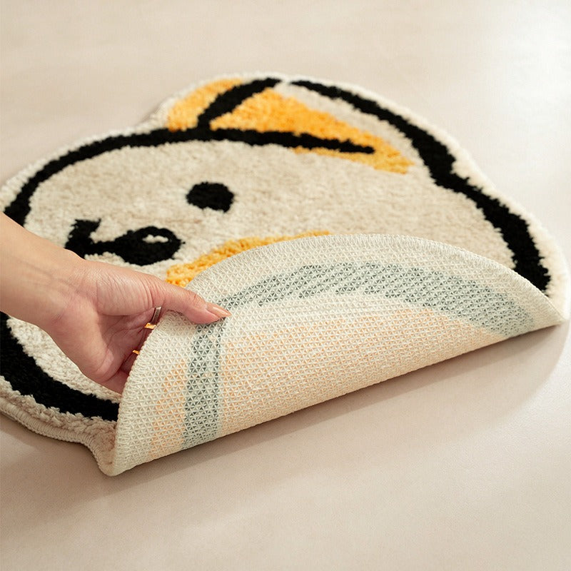 Yellow Fluffy Bath Mat