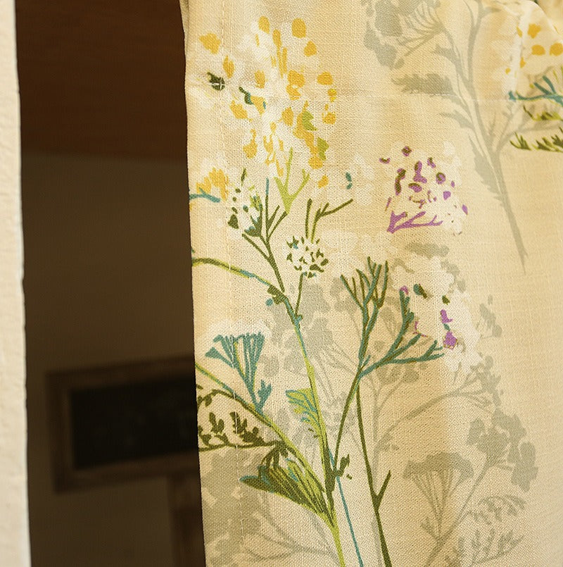Green Garden Cabinet Curtain