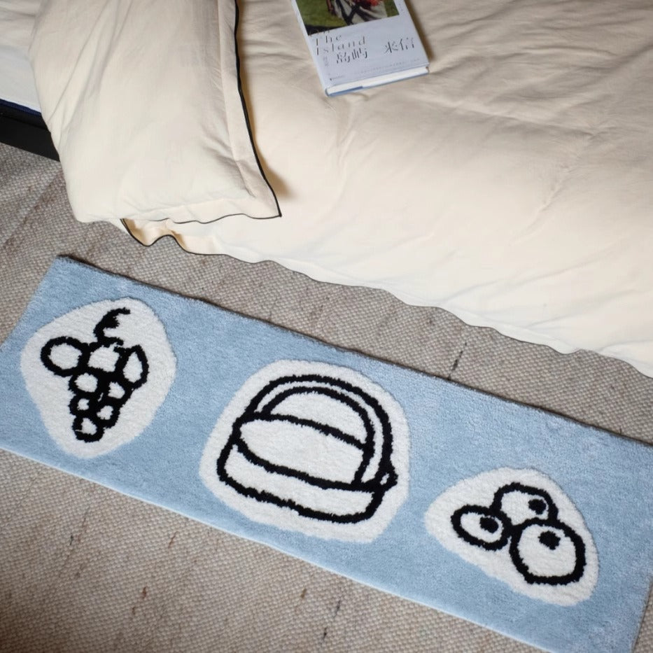 Line Art Doodle Rug