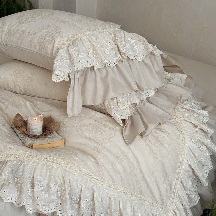 French Garden Frill Bedding Set