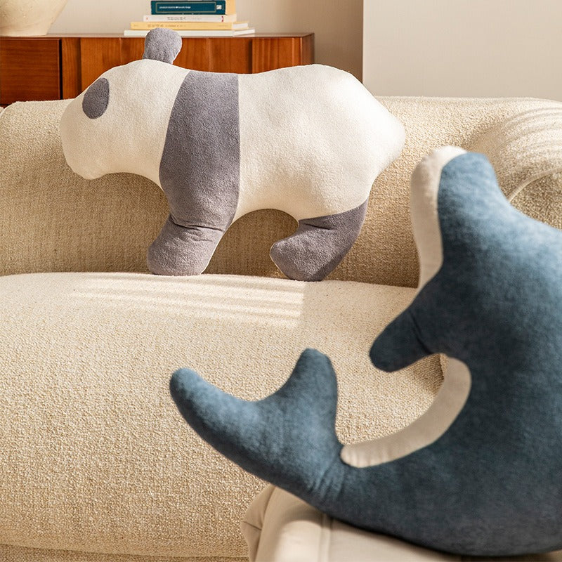 Panda and Dolphin Companion Pillow