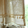 Leaf Double- Layer Cabinet Curtain