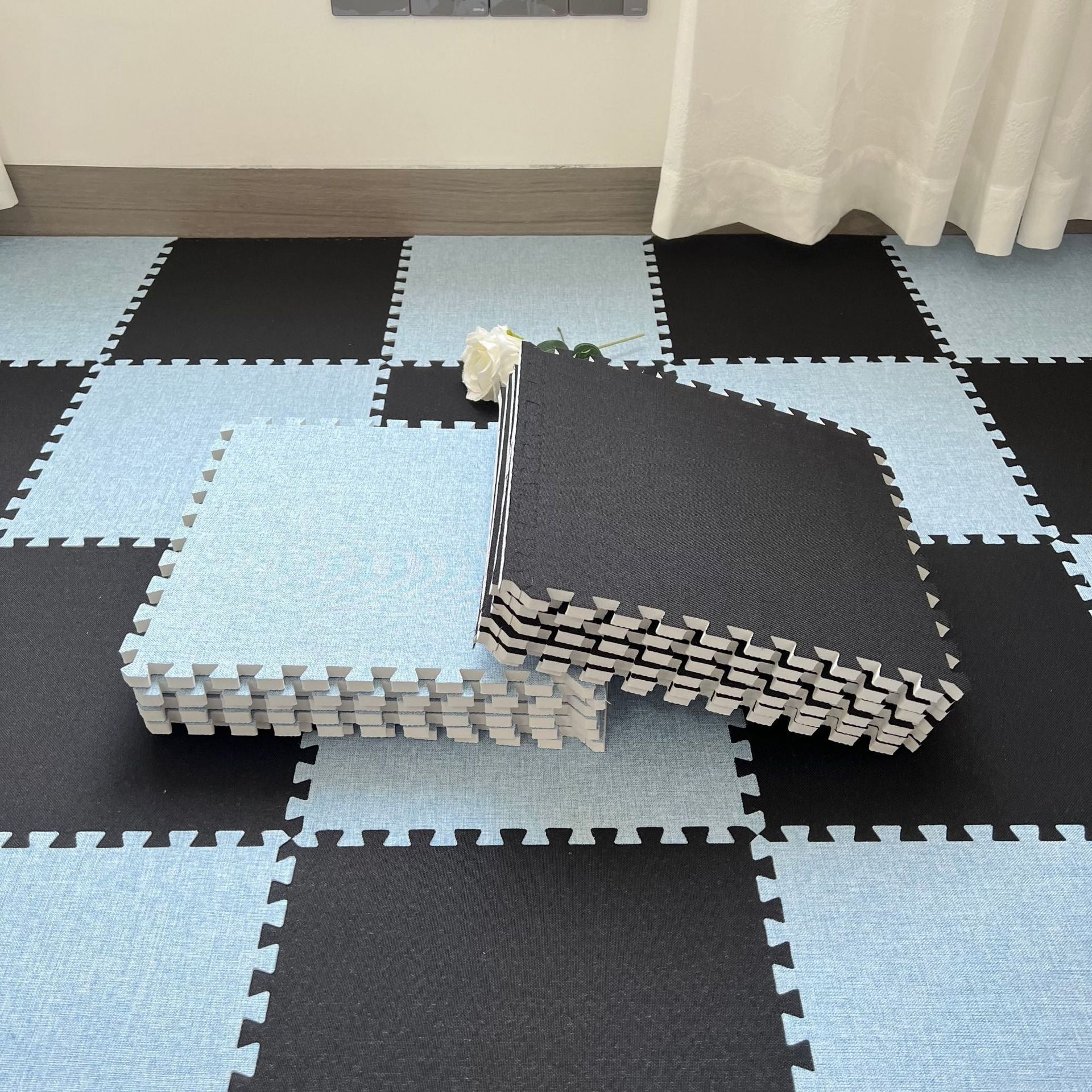 Summer Puzzle Tile Set - Ocean Check