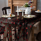 Love Heart Mesh Tablecloth