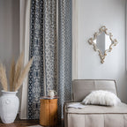 Santorini Blue Stripe Curtain
