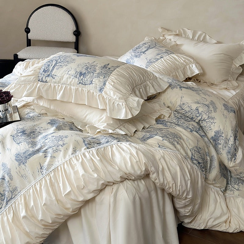 Courtly Blue Quilt Cover Set