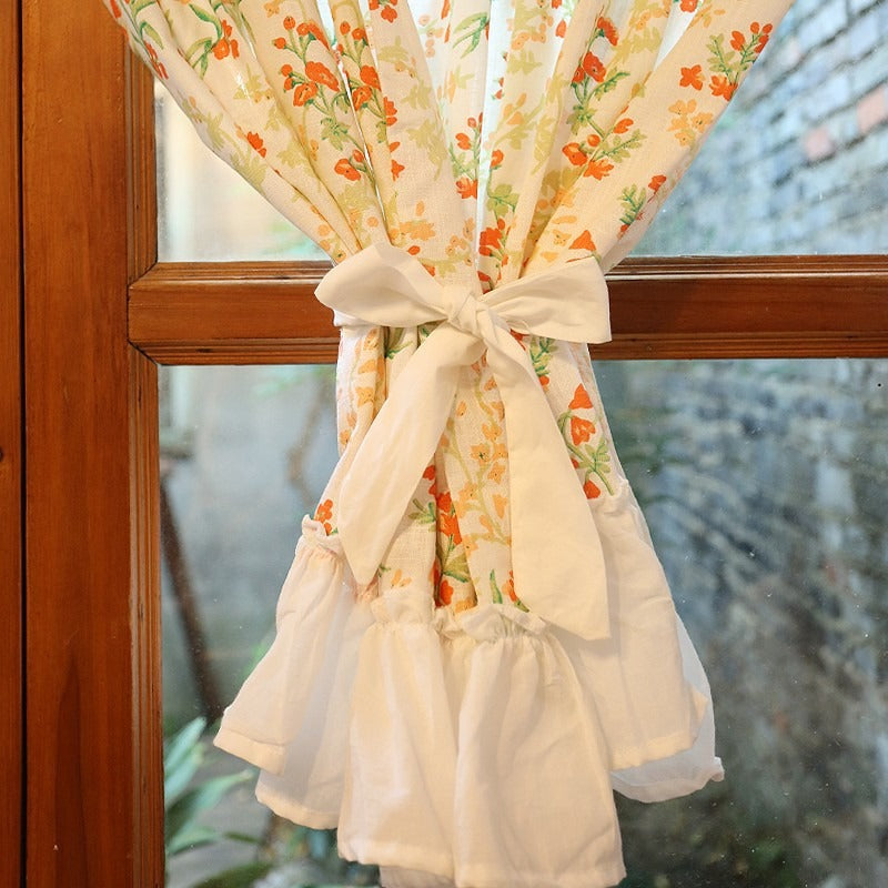 Summer Glow Floral Cabinet Curtain