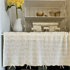 Cream Puff Cabinet Curtain