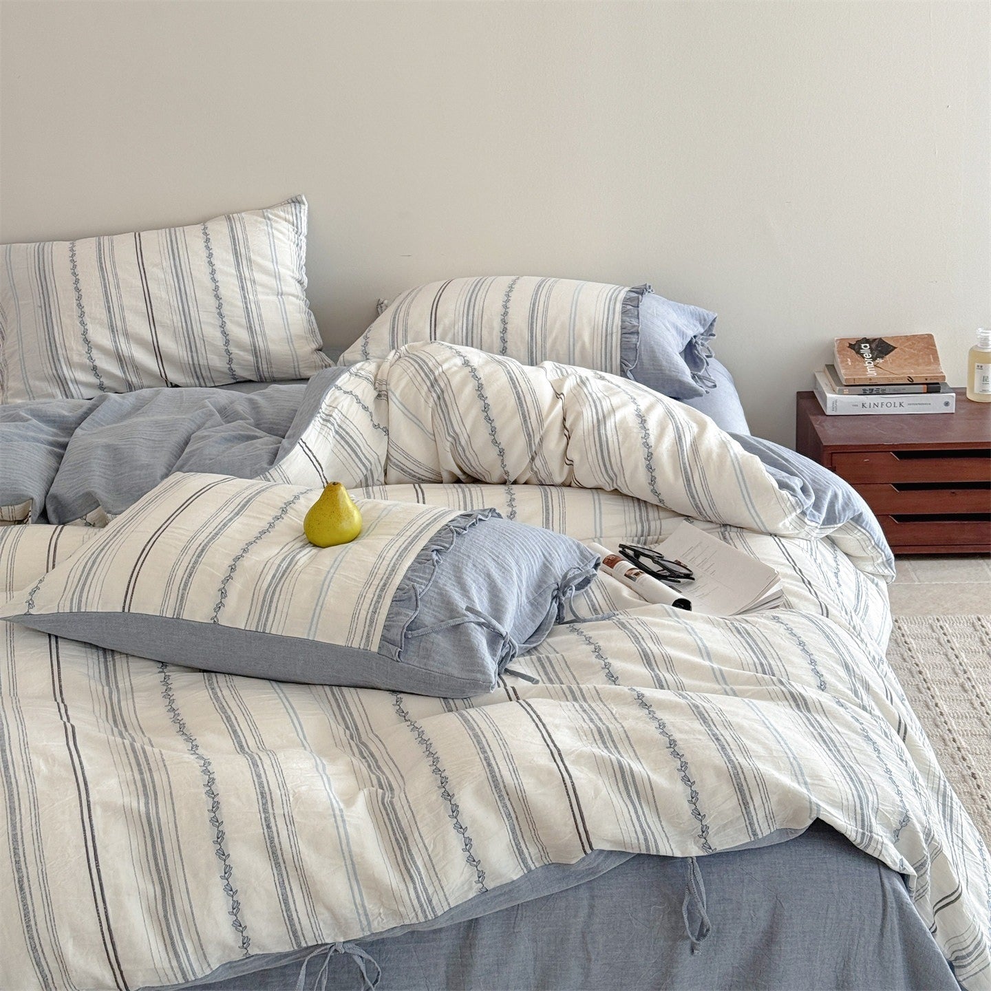 Sea Salt Stripe Bedding Set