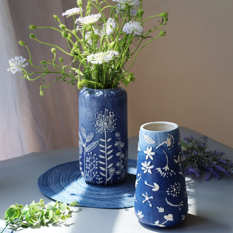 Blue Ceramic Vase