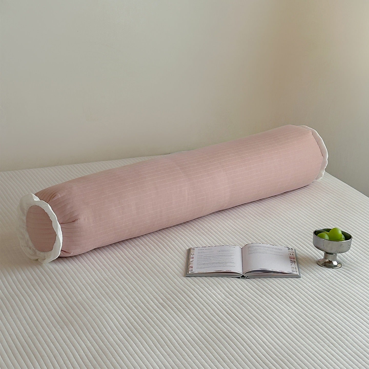 Pastel Frill Bolster Pillow