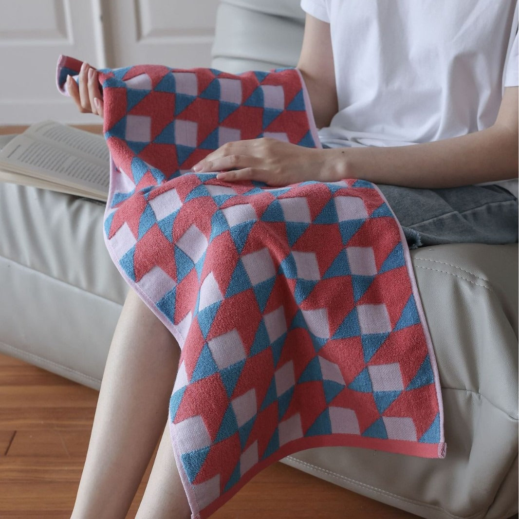 Colourful Geometry Towel