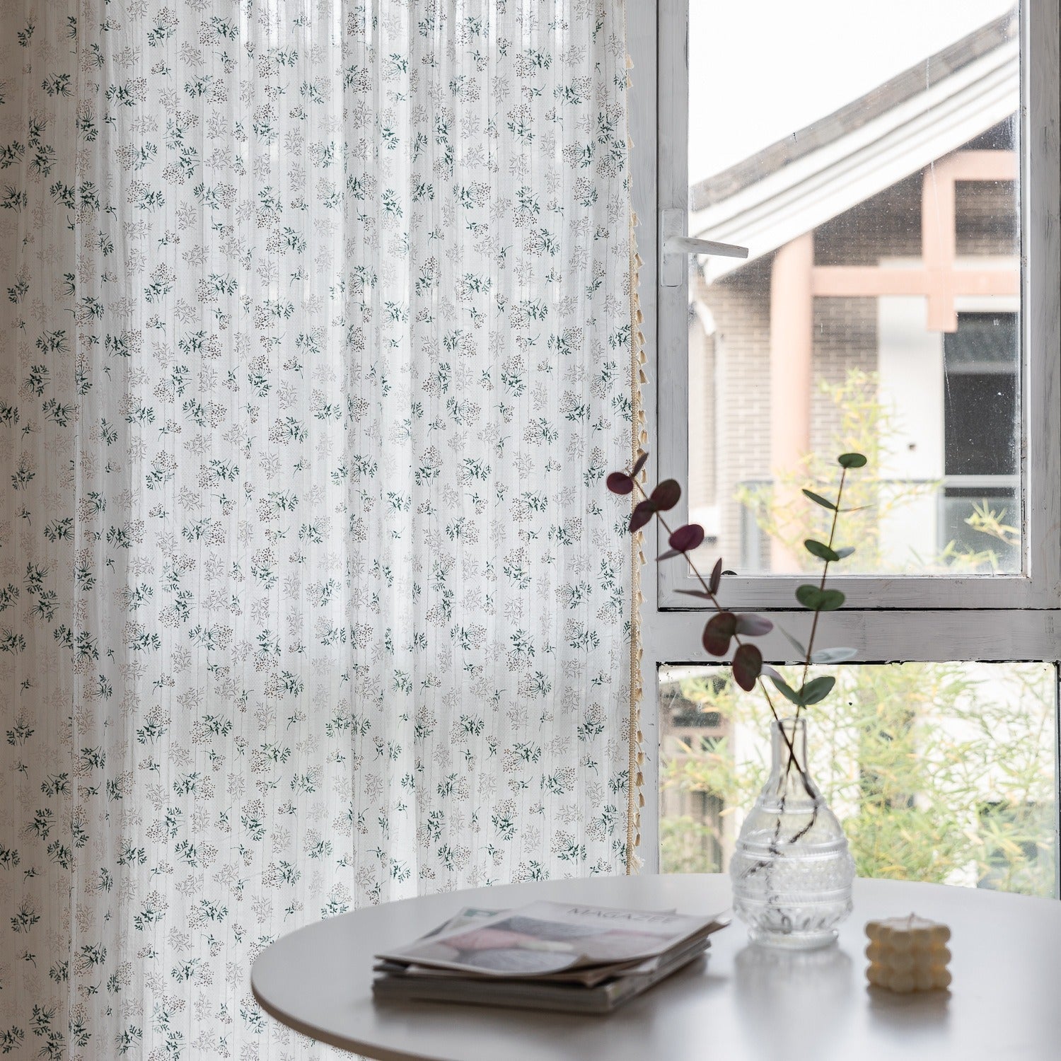 Fresh Grass Tassel Curtain